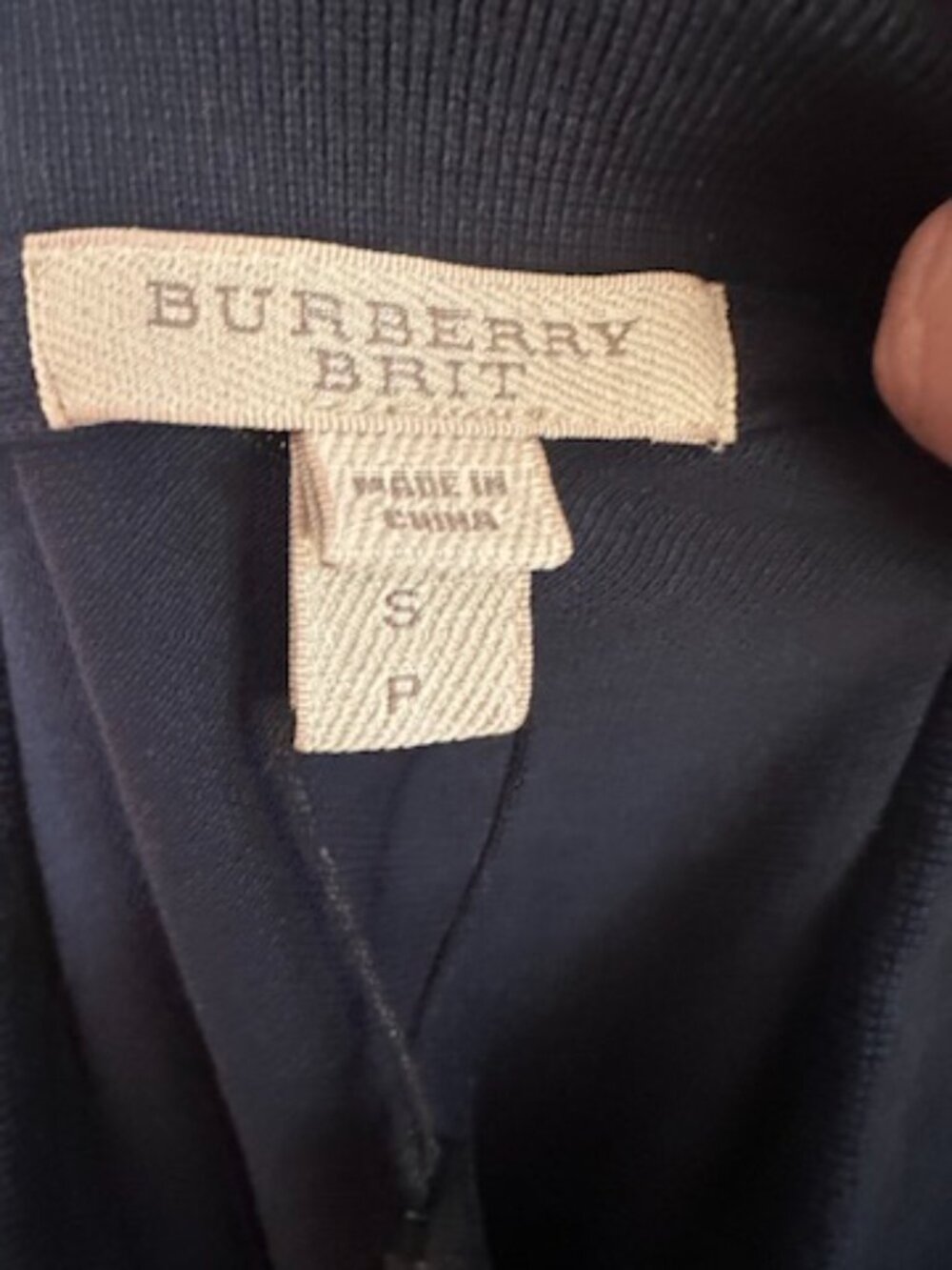 NWT! RARE! BURBERRY Women's Collar Cotton Polo Shirt In Navy Size S 38666691 - Picture 7 of 11